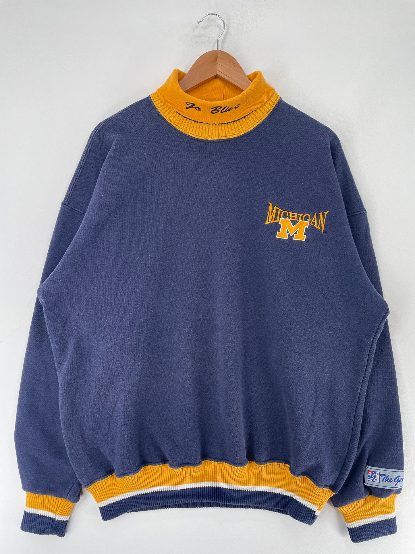 Vintage UNIVERSITY of MICHIGAN Size XL College Sweat-shirt / F2509S
