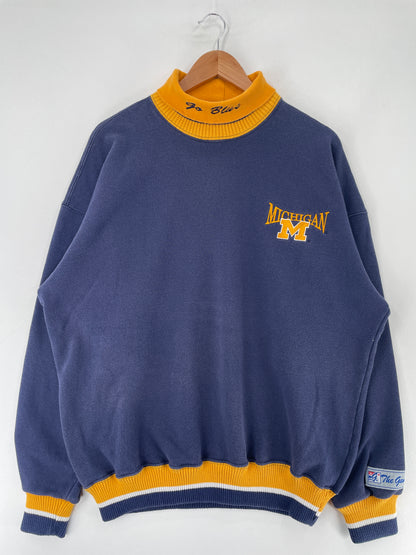 Vintage UNIVERSITY of MICHIGAN Size XL College Sweat-shirt / F2509S