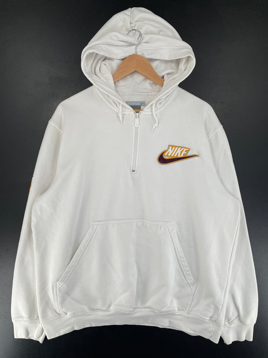 00' NIKE Size XL Vintage Hald-zip Hoodie Sweat-Shirt / F9675S