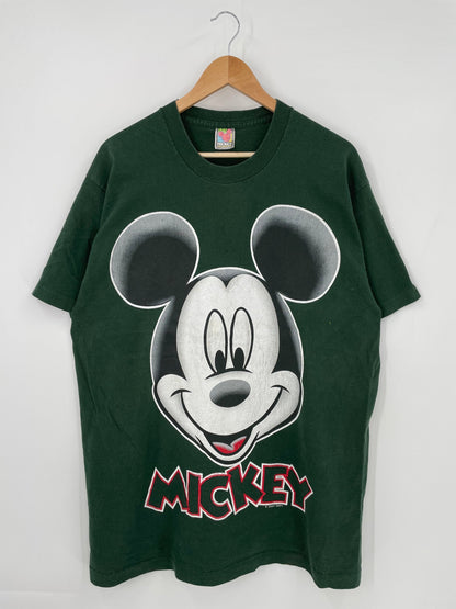 90’s DISNEY MICKEY Size Approx.XL Vintage T-Shirts / F2448T