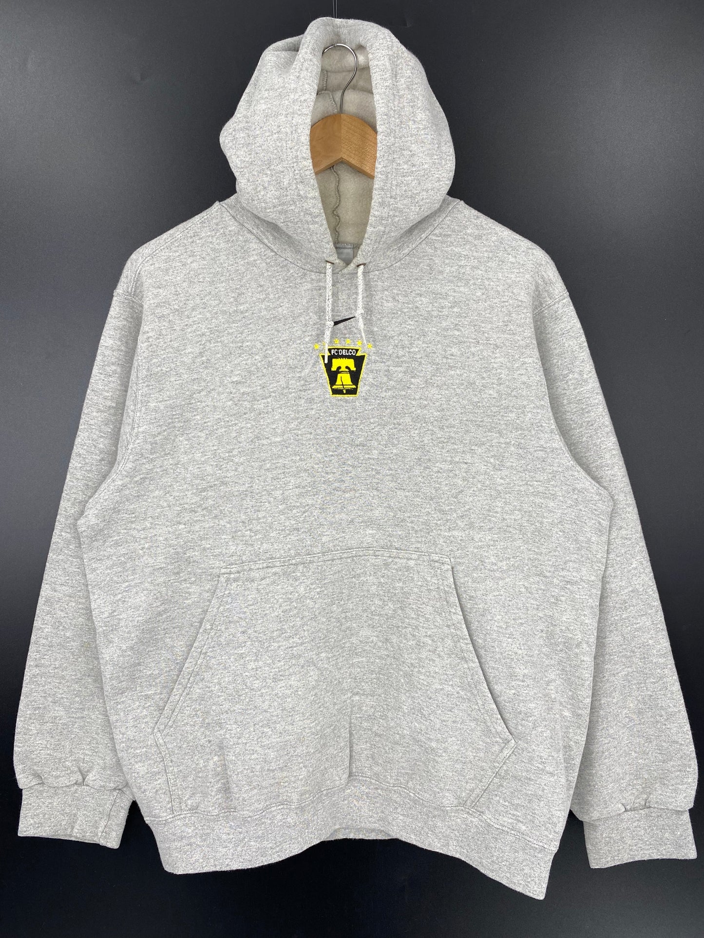.90's NIKE FC DELCO Size M Vintage Hoodie Sweat-Shirt / E9145S