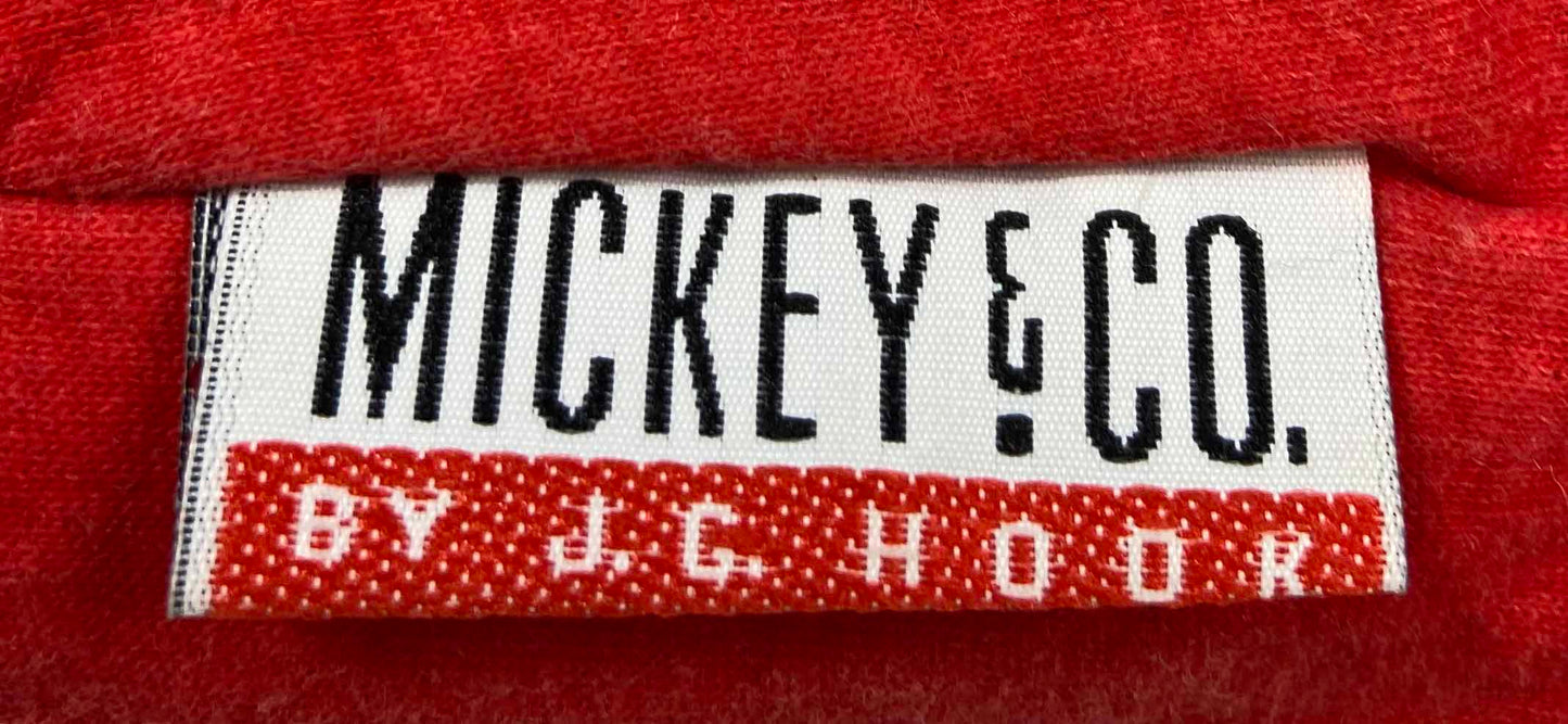 80's MICKEY MINNIE Padded Size No tag (Approx.XL) Reversible Vintage Sweat-Shirt / F5846S