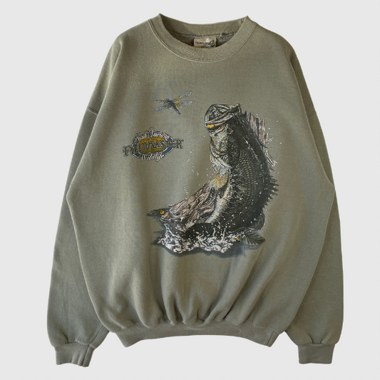(XL)  90's BASS Sweatshirt / A0080S