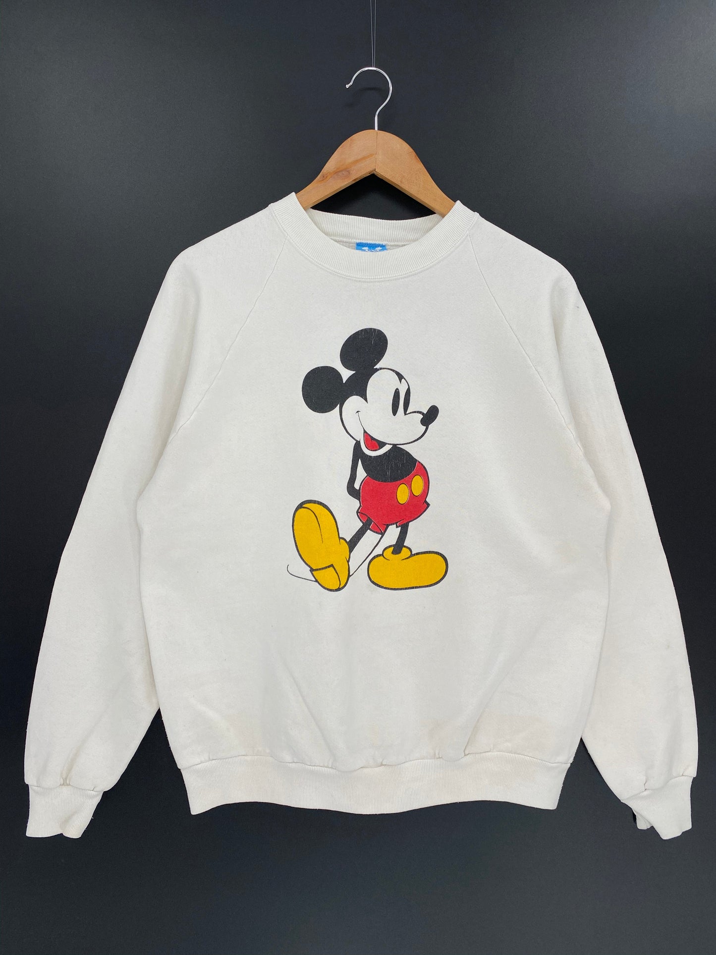 .80’s DISNEY MICKEY Made in USA Size XL Vintage Sweat-shirt / E8048S
