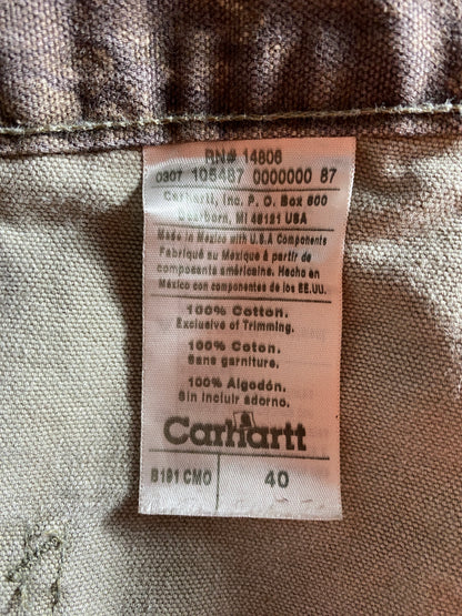 Vintage CARHARTT CAMO Size W39 x L10 Denim Shorts / F9918P