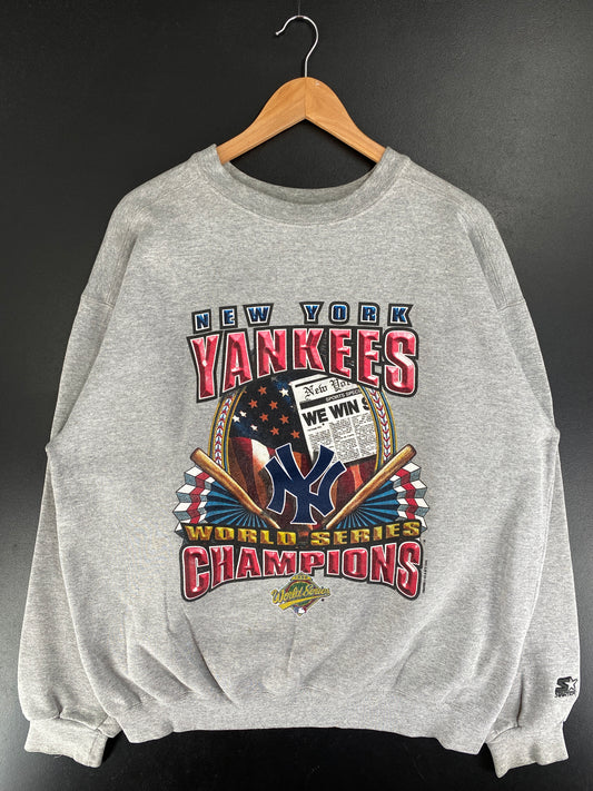 1996 STARTER x NEW YORK YANKEES Made in USA Size XL Vintage MLB Sweat-Shirt / F9160S