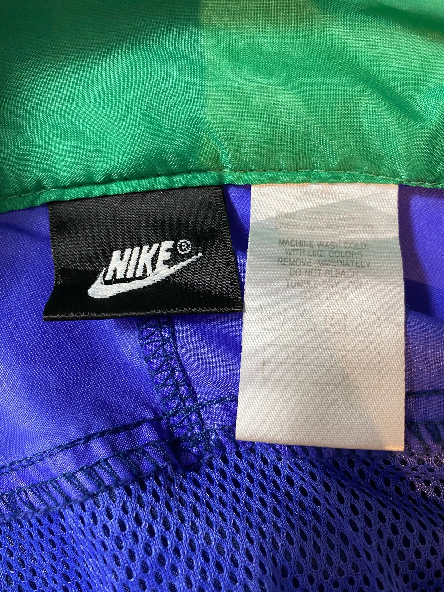 00' NIKE Size L Vintage Zip-up Nylon-Jacket / G1985N