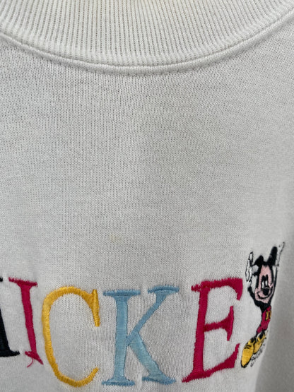 90’s DISNEY MICKEY MOUSE Size No Tag(Approx.L) Sweat-shirt / G5541S