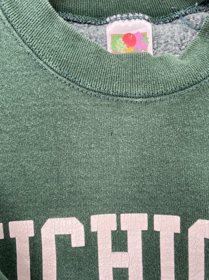 90's MICHIGAN STATE Made in USA Size M Vintage College Sweat-Shirt / F5539S