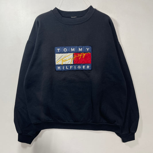 (Approx.L) 90’s Remake TOMMY HILFIGER Sweatshirt / A1414S
