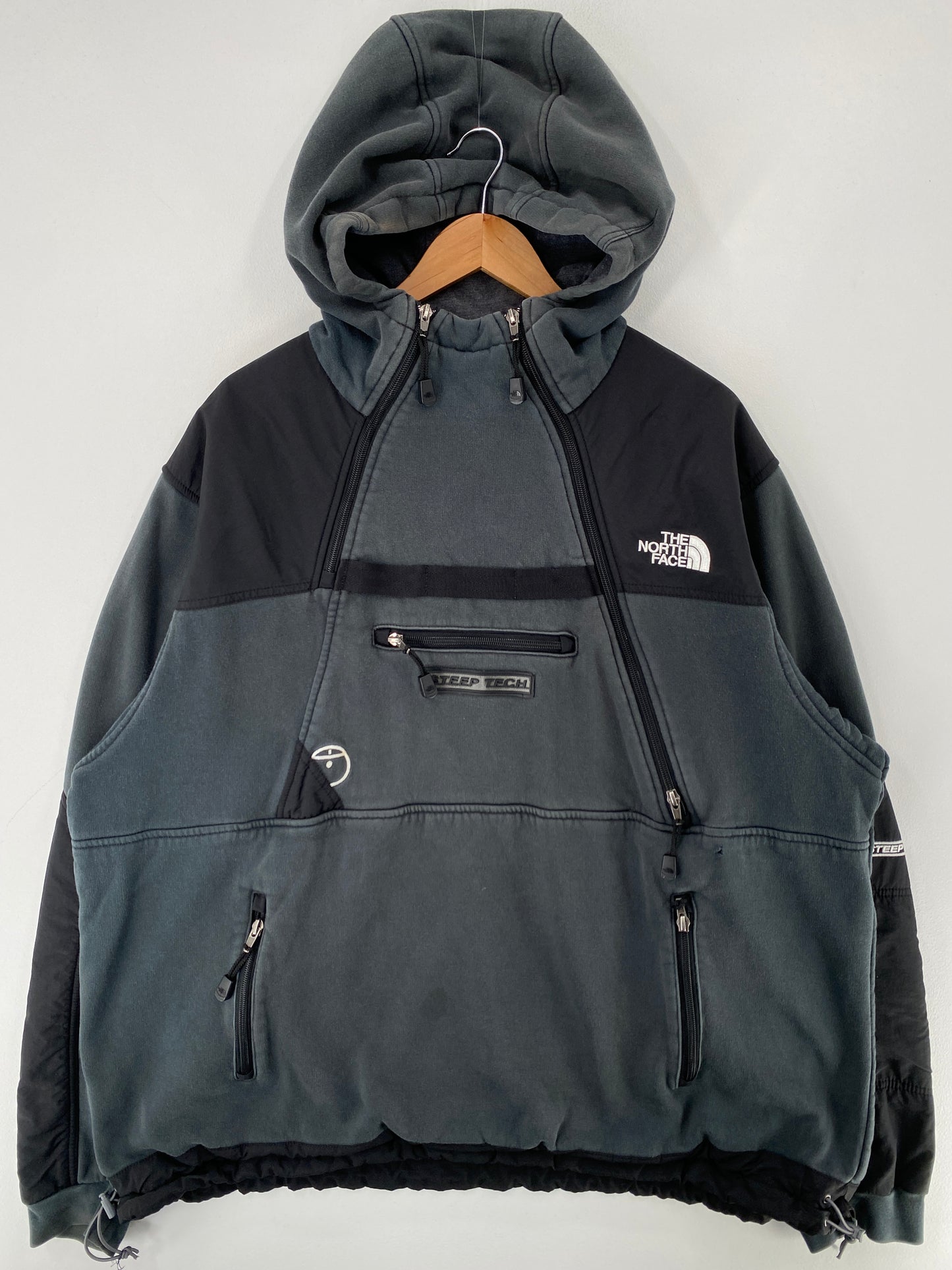 Vintage NORTH FACE STEEP TECH Size XXL Hoodie Sweat-Shirt / F8168S