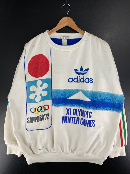 90’s ADIDAS x SAPPORO OLYMPIC Size Approx. XL Vintage Sweat-Shirt / F6698S