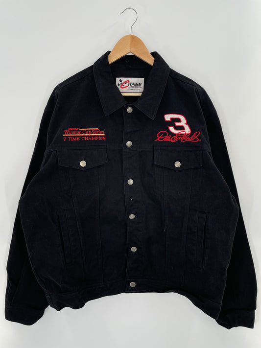 Vintage NASCAR WINSTON CUP x DALE EARNHARDT Size XXL Racing Denim Jacket / F4816J