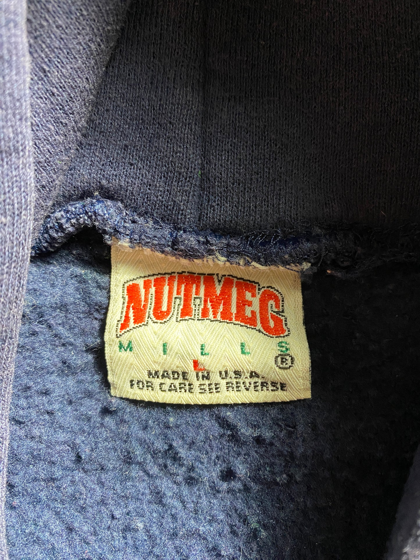 90's NOTRE DAME IRISH Made in USA Size L Vintage College Hoodie Sweat-Shirt / F5241S