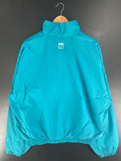 Vintage MIAMI DOLPHINS Size L NFL Nylon Zip-up Jacket / F5369N