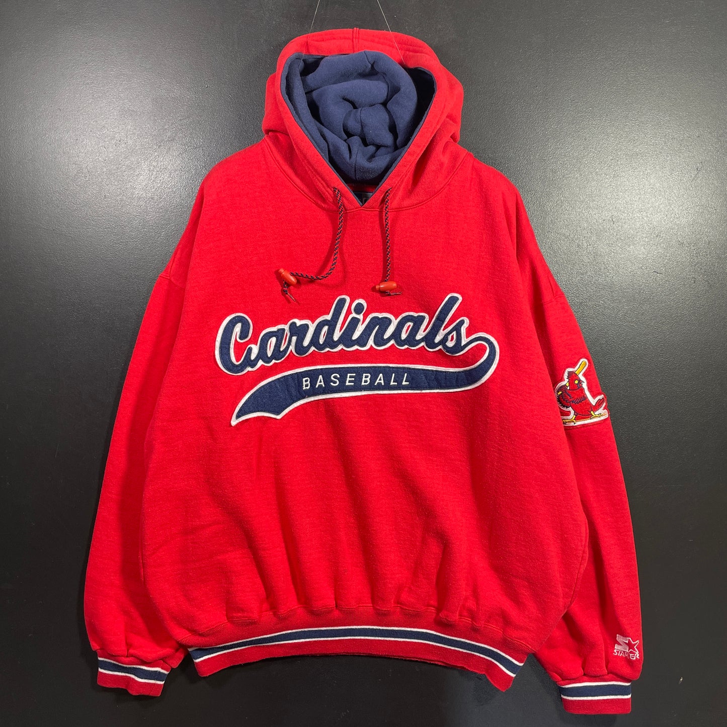 (L) 90’s STARTER x CARDINALS BASEBALL Vintage MLB Sweatshirt / A1064S