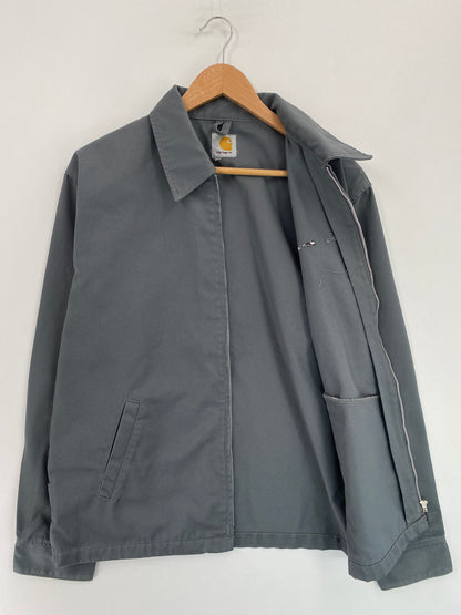 Vintage CARHARTT Size No Tag (Approx.L) Zip-up Cotton Jacket / G4208J