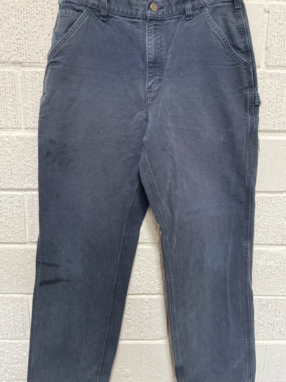 (W33xL30) Vintage CARHARTT Distressed Style Duck Pants / A1161P