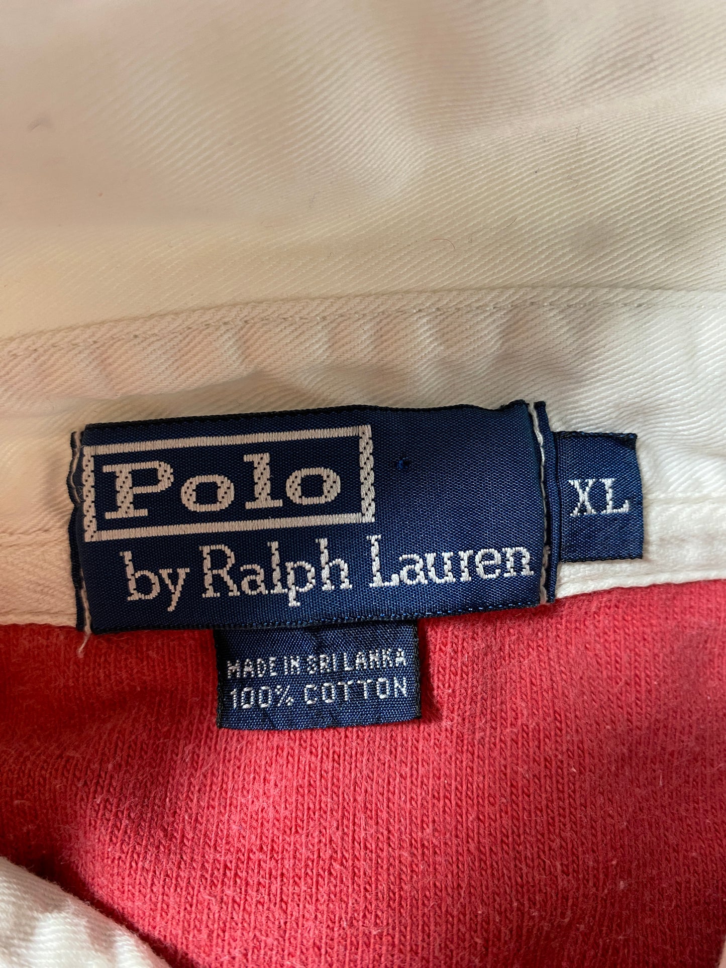 90's POLO RALPH LAUREN Size XL Vintage Rugby-Shirt / F8101R