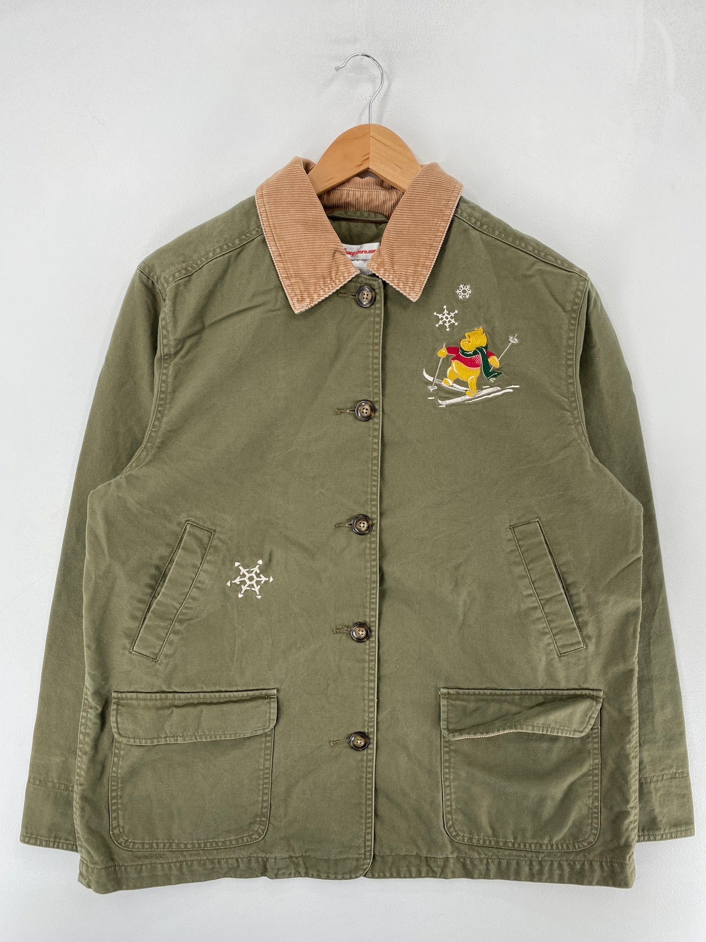 Vintage DISNEY POOH Size L Button Down Jacket / F6900J
