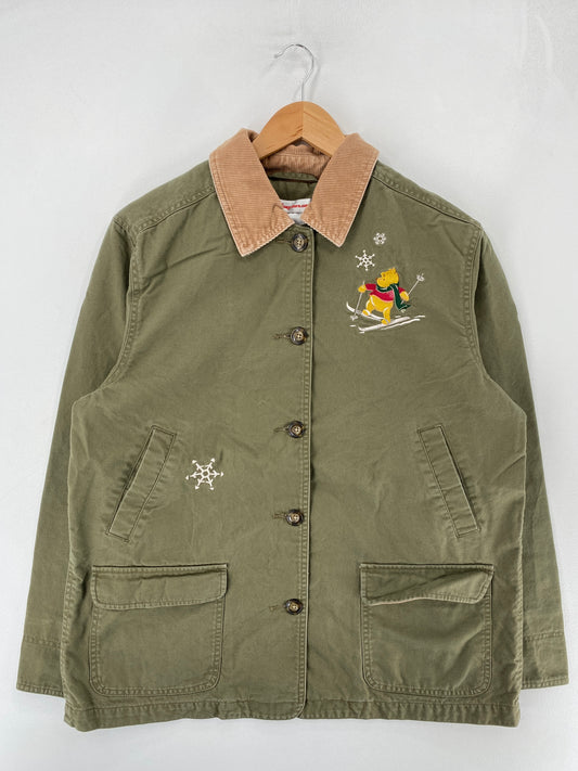 Vintage DISNEY POOH Size L Button Down Jacket / F6900J