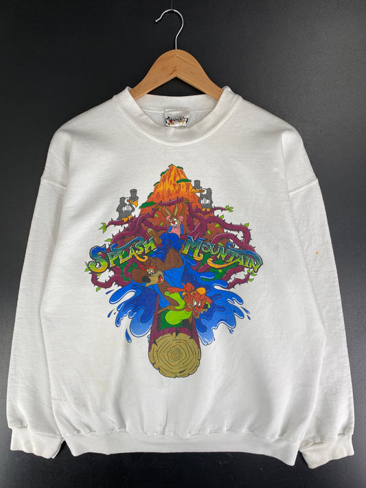 90's DISNEY SPLASH MOUNTAIN Made in USA Size L Vintage Sweat-Shirt / F6735S