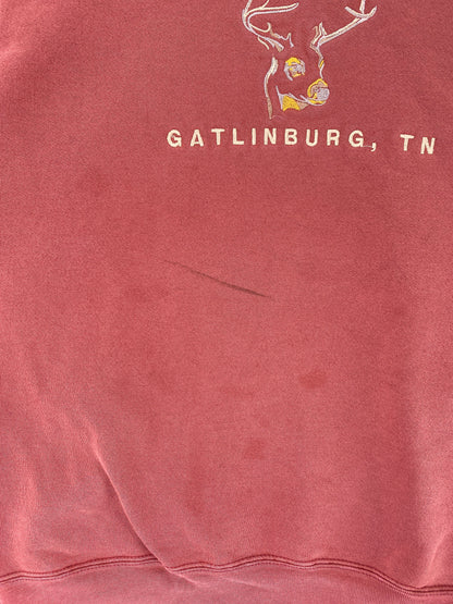 90's GATLINBURG TENNESSEE Made in USA Size L Vintage Animal Sweat-Shirt / G6006S