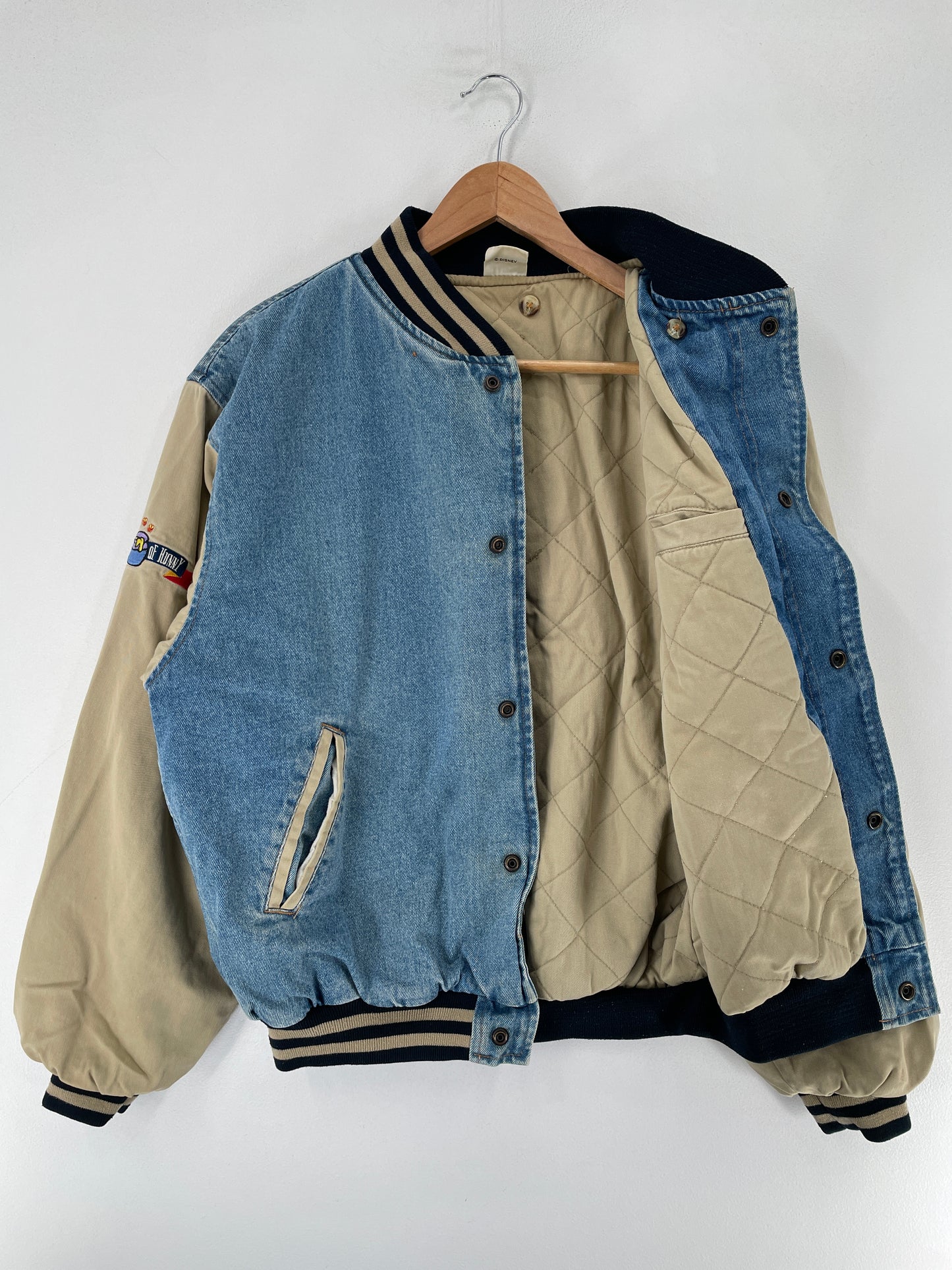 Vintage DISNEY WINNIE THE POOH Size Approx. S Denim Jacket / F5925J