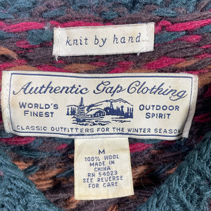 (M) Vintage GAP Hand Knit Wool Sweater / A1061K