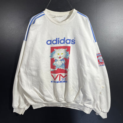 (XL) 1993 ADIDAS HANDBALL VM NORGE Vintage Sweatshirt / A1186S