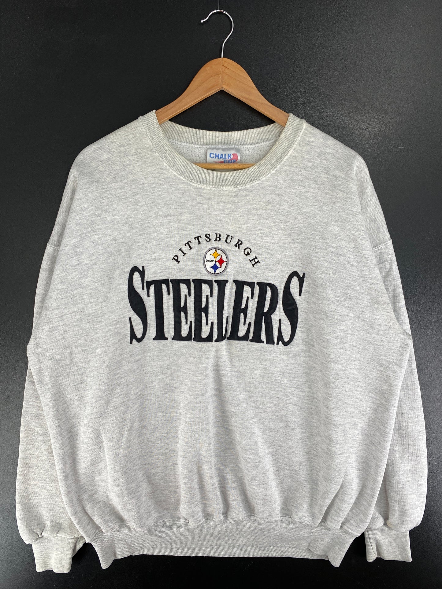 .90's PITTSBURGH STEELERS Made in USA Size XXL Vintage NFL Sweat-shirt / F5662S