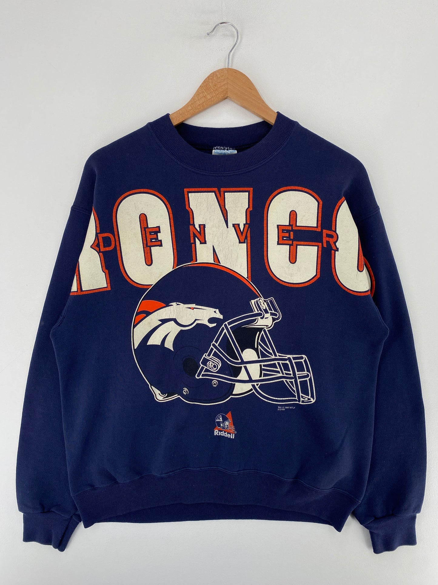 1997 DENVER BRONCOS Size L Vintage NFL Sweat-Shirt / G1097S