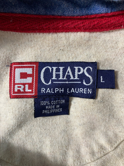 90’s CHAPS RALPH LAUREN Size L Rugby-Shirt / F1394R