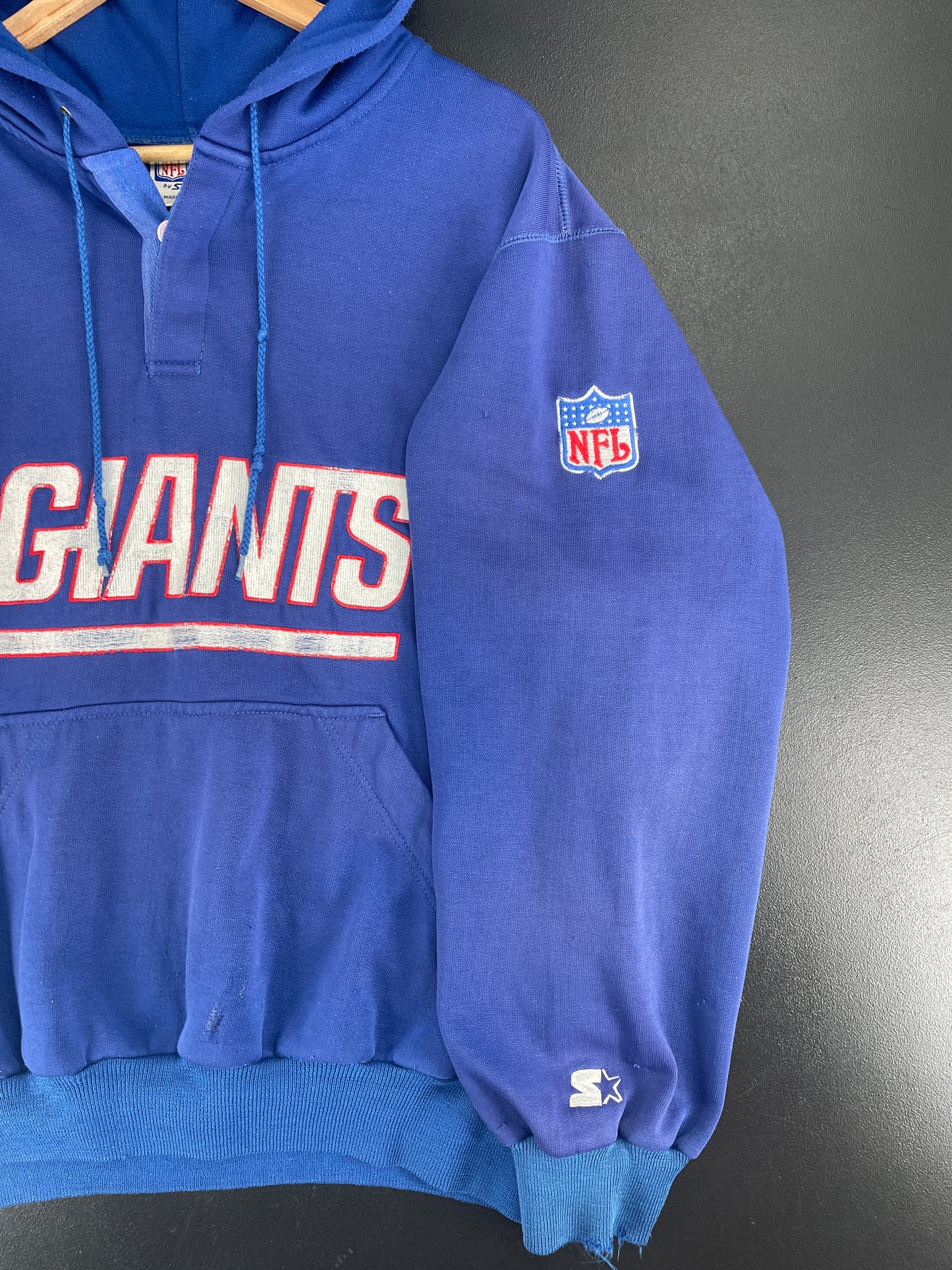 90’s STARTER x NEW YORK GIANTS Size L NFL Hoodie Sweat-Shirt / F5413S