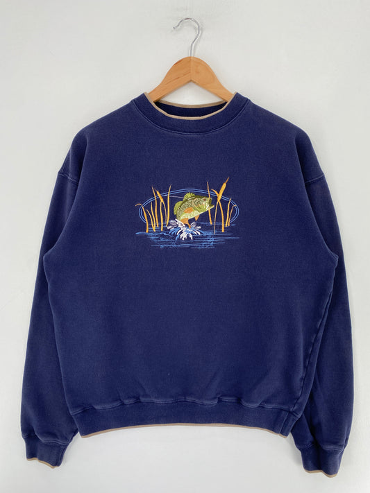 Vintage BASS Size M Animal Sweat-Shirt / G5788S