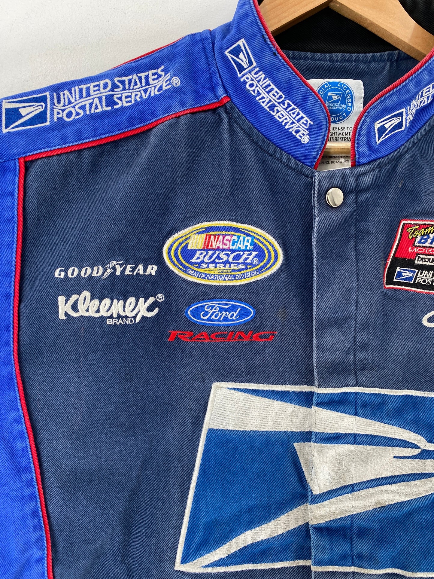 .Vintage NASCAR UNITED STATES POSTAL SERVICE Size XXL Racing Jacket / F7923JJ