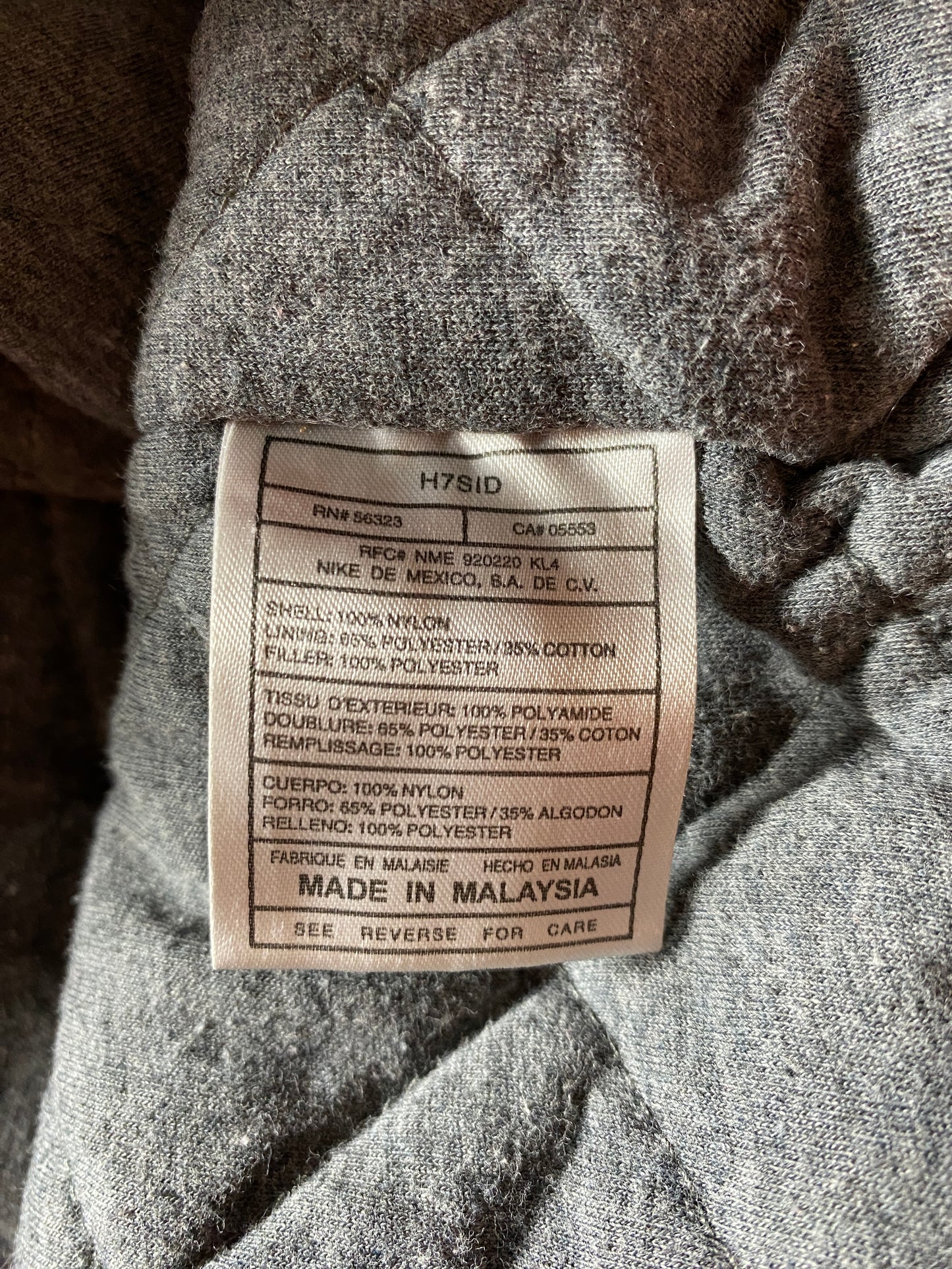 90's NIKE Size XL Vintage Nylon padded Zip-Up Jacket / F6421N