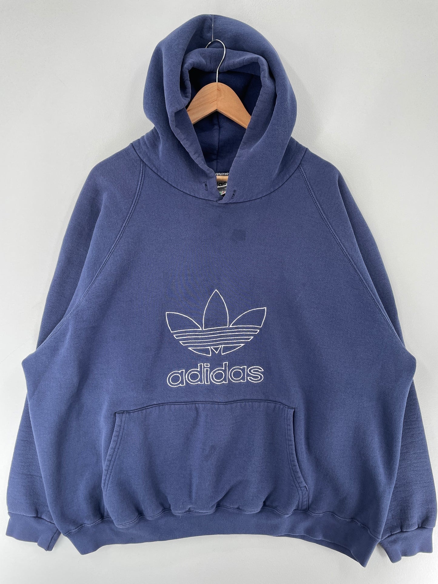 90's ADIDAS Made in USA Size XXL Vintage Hoodie Sweat-Shirt / F2858S