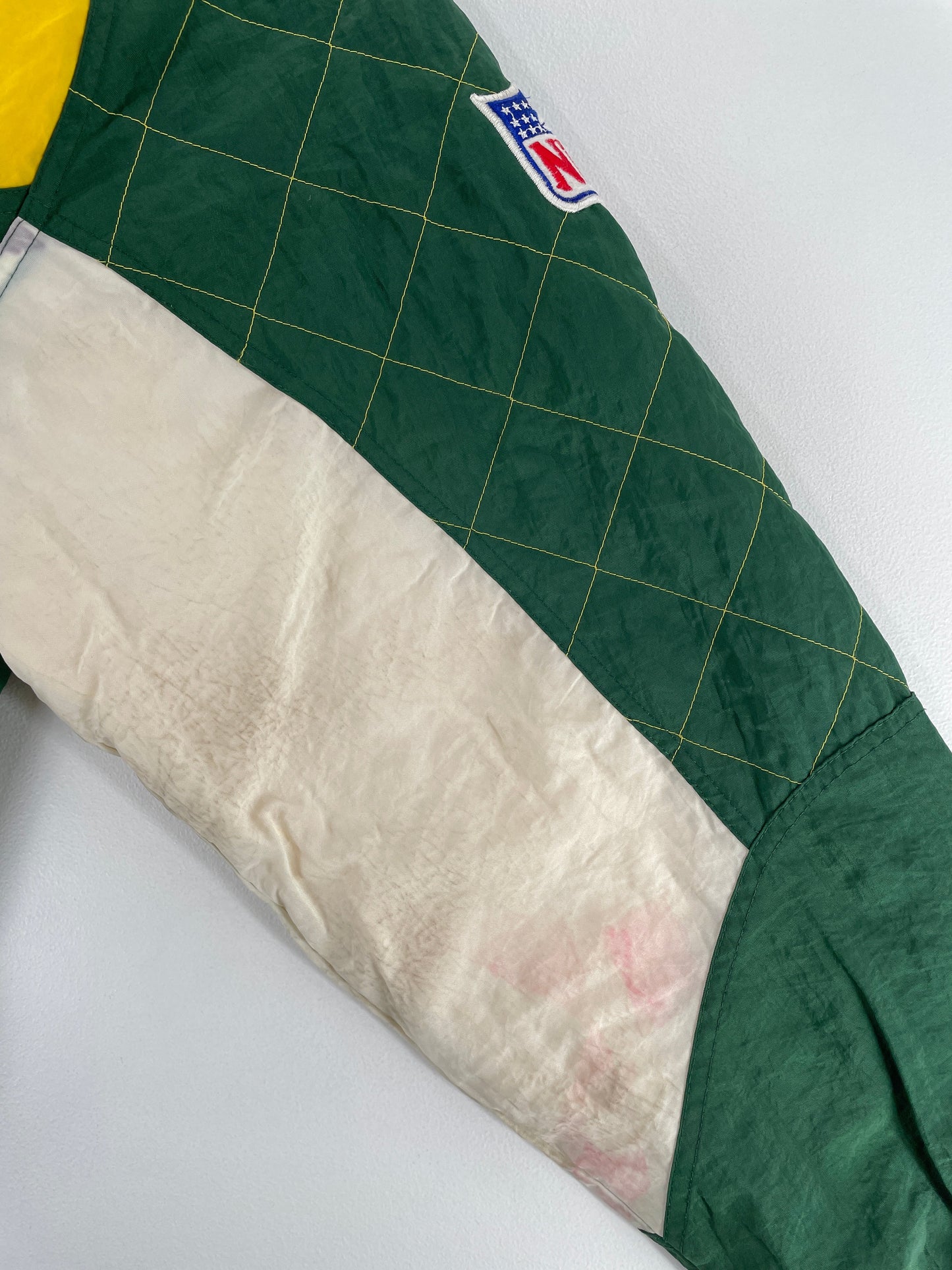 90's STARTER x GREEN BAY PACKERS Size L Vintage NFL Padded Nylon Jacket / F7101N