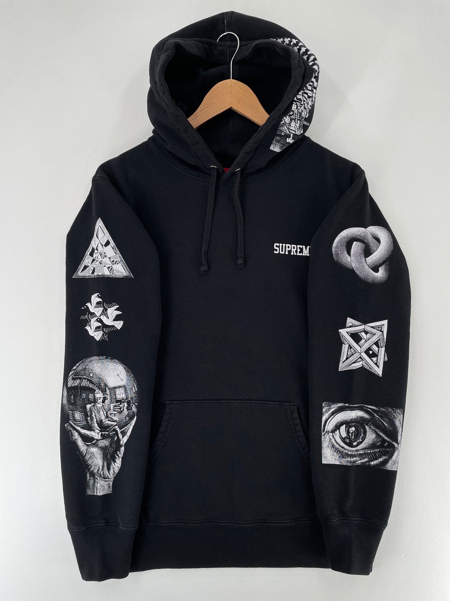 Vintage SUPREME x MC.Escher Size M Hoodie Sweat-shirt / F3322S