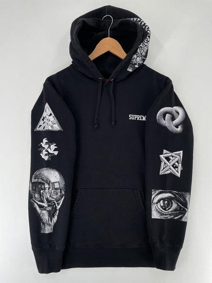 Vintage SUPREME x MC.Escher Size M Hoodie Sweat-shirt / F3322S