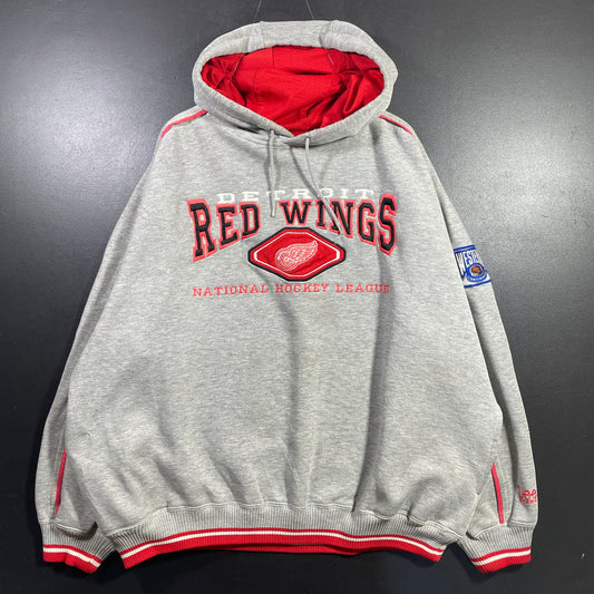 (XL) 90’s DETROIT RED WINGS Vintage NHL Hoodie Sweatshirt / A1055S