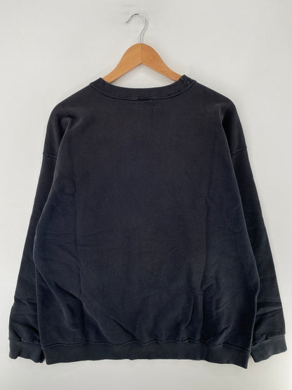 90's NIKE MINI SWOOSH Size No Tag (Approx.XL) Vintage Sweat-shirt / G6088S