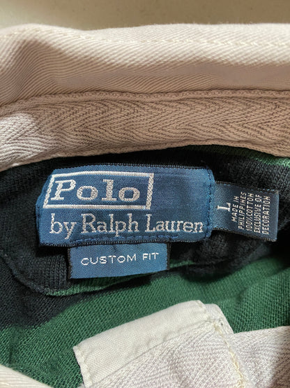 90’s POLO RALPH LAUREN Size L Vintage Rugby-Shirt / G1671R