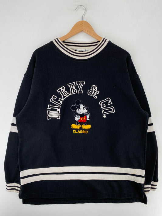 90’s DISNEY MICKEY Size L Sweat-Shirt / F9664S