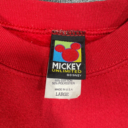 (L) 90's DISNEY MICKEY Vintage Sweatshirt / A1554S