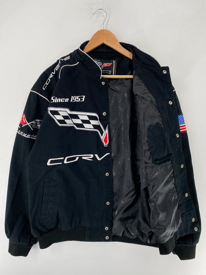 .Vintage CORVETTE Size XL Racing Jacket / F3674J