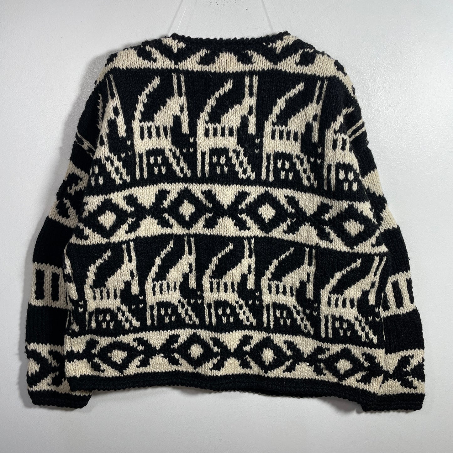 (XS/S) Vintage EXPRESS TRICOT Hand Knit Wool Sweater / A1264K