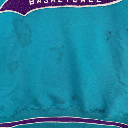 (Approx.L) 90's STARTER x CHARLOTTE HORNETS Vintage NBA Hoodie Sweatshirt / A1075S