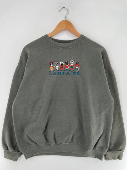 90's SANTA FE Made in USA Size L Vintage Sweat-Shirt / F3782S
